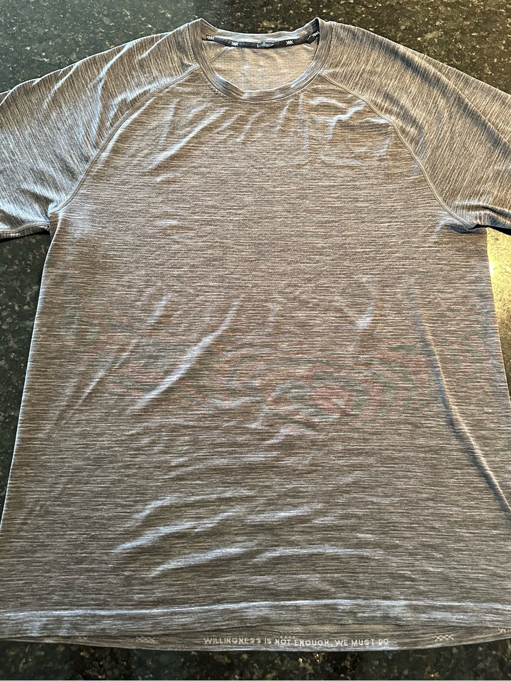 RHONE Mens Heather Gray Short Sleeve Performance Tee